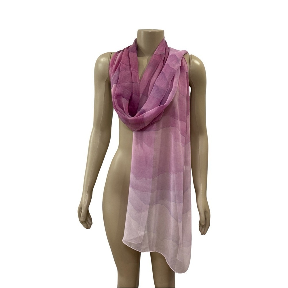 Nordstrom Prismatic Color Oblong Silk Scarf